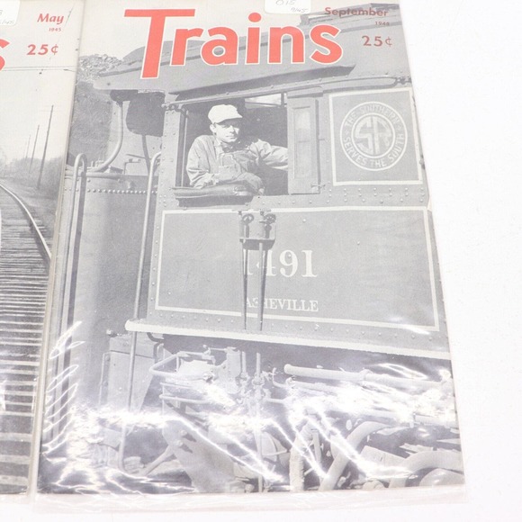 Trains Magazine 1946 Lot of 4 - Picture 5 of 5